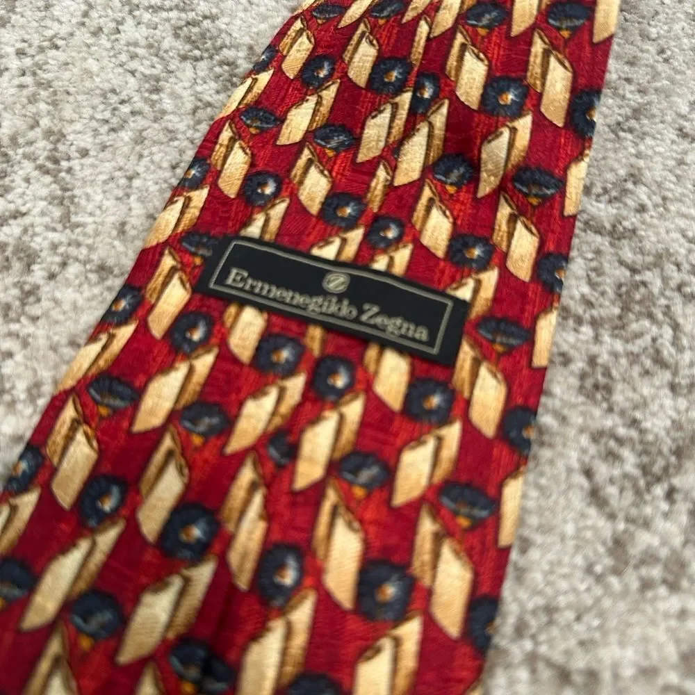 ZEGNA Men’s Silk Printed Men’s Tie